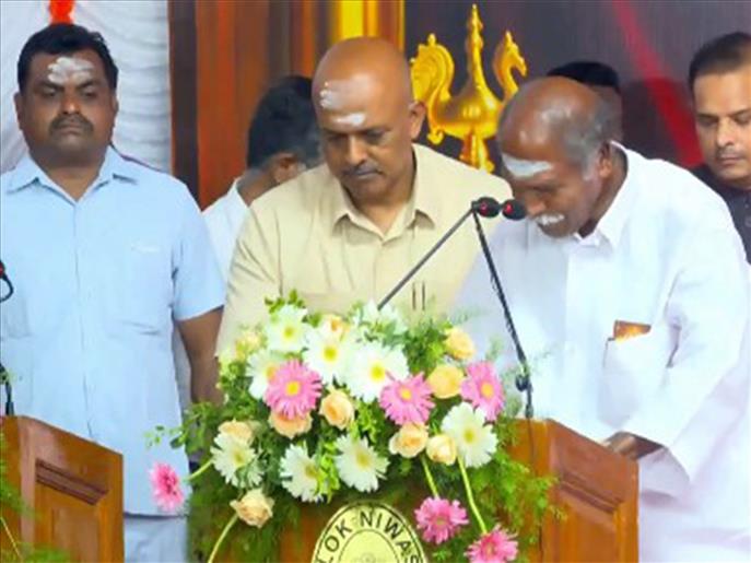 N Rangasamy takes charge as Puducherry CM